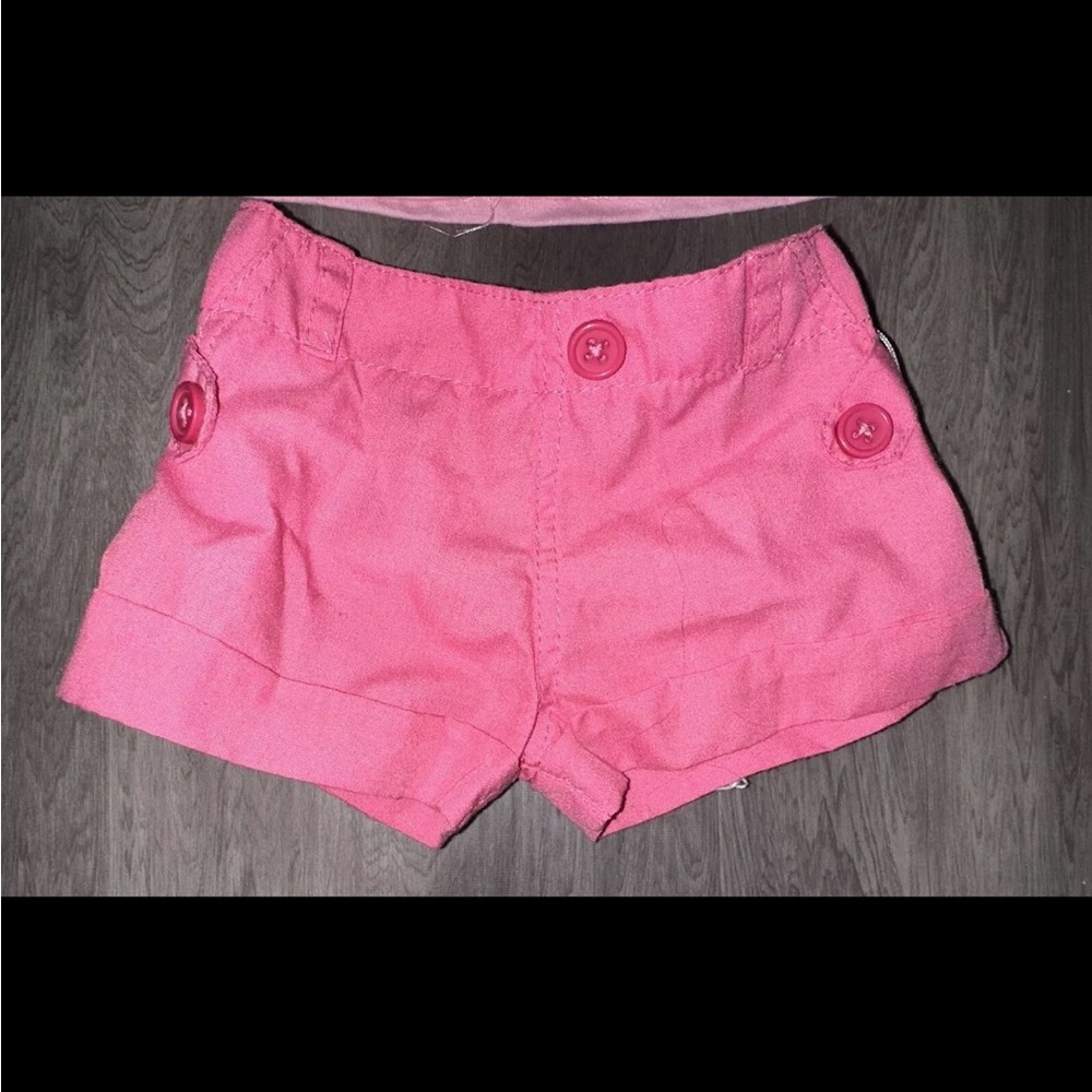 Build A Bear Workshop Accessories Pink Button Shorts RARE HTF BABW